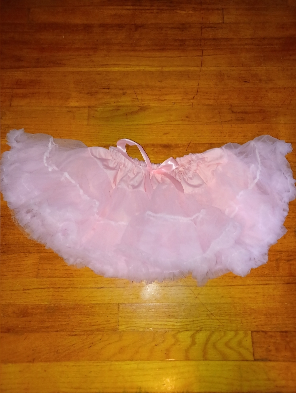 Soft Pink Tutu Tulle Pettiskirt Skirt with Bow
